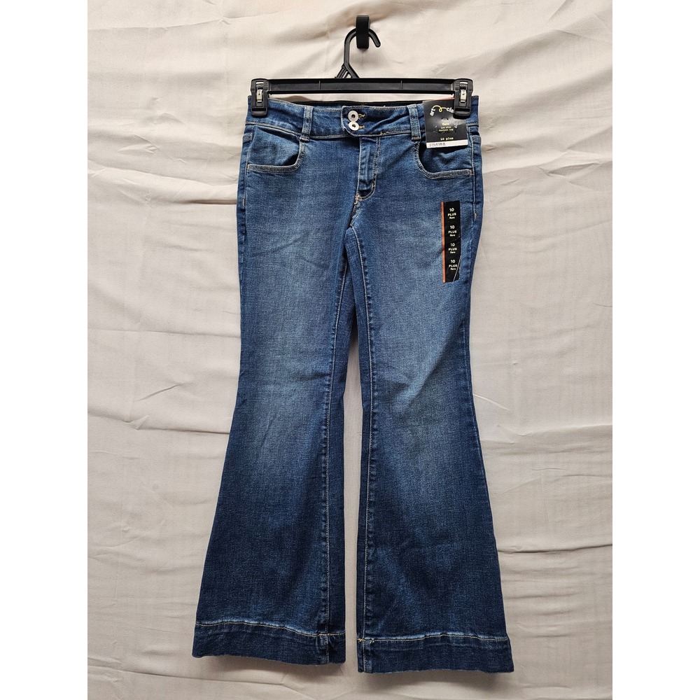 Art Class Girls Bootcut Low Rise Jeans Blue Cotton Blend Casual Size 10 Plus